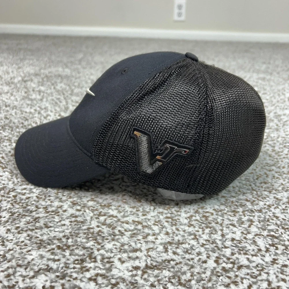 Nike Golf Hat Cap Flex Fitted Mens One‎ Size Black Mesh VT 20XI Swoosh Sports